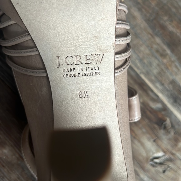 J Crew leather sandal with heel - Picture 5 of 9